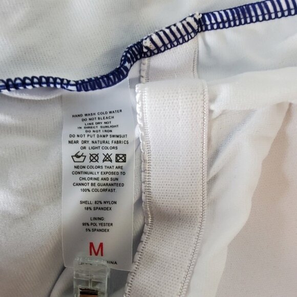 Century Star Ombre Strappy Back One Piece Swimsuit In Blue Size Medium - Picture 4 of 6